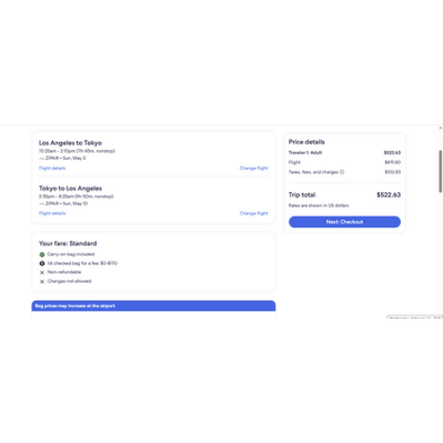 Round Trip Los Angeles to Tokyo Japan $523 Nonstop on ZIPAIR