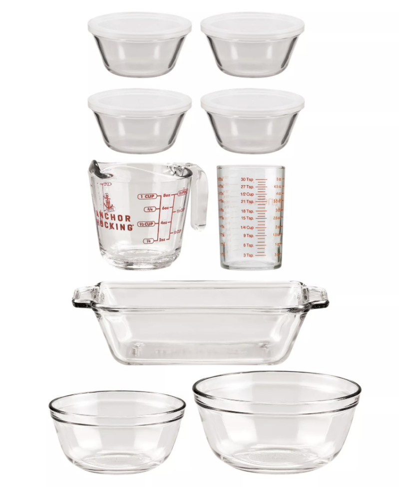 Anchor Hocking 13-Piece Oven Basics Glass Bakeware Set