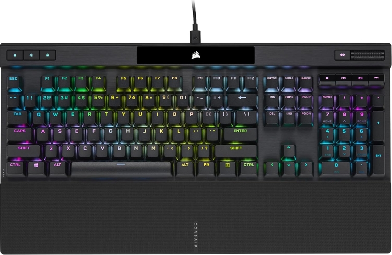 Corsair K70 RGB PRO Wired Mechanical Gaming Keyboard - Cherry MX Speed Silver