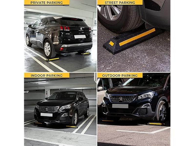 Zone Tech TS0006 Heavy Duty Rubber Parking Guide - 21