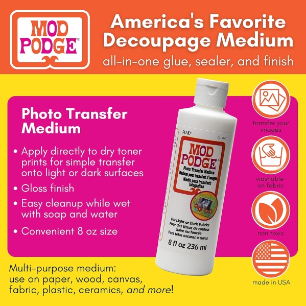 Mod Podge Photo Transfer Medium - 8 oz (CS15067)