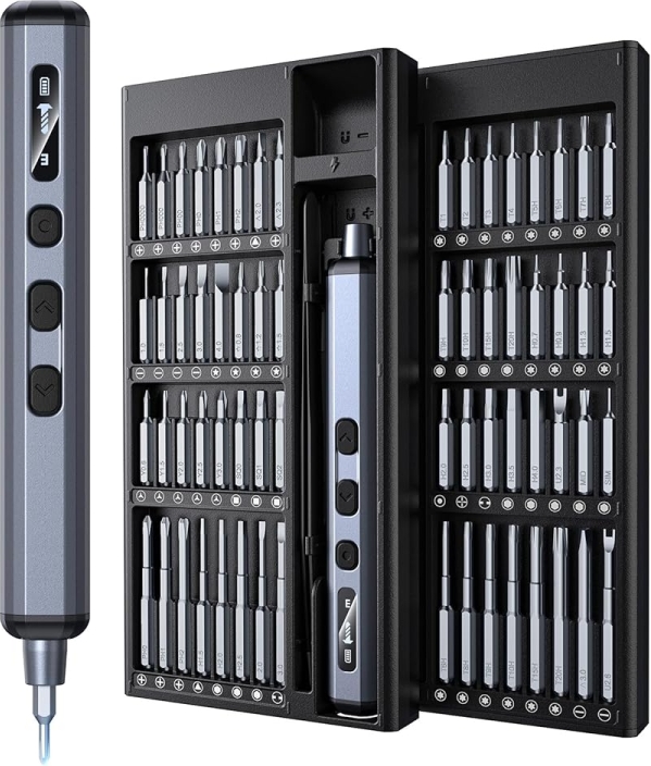 76-in-1 AXTH Electric Cordless Magnetic Precision Screwdriver Set
