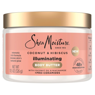 SheaMoisture Illuminating Body Butter - Coconut & Hibiscus (11.5 oz)