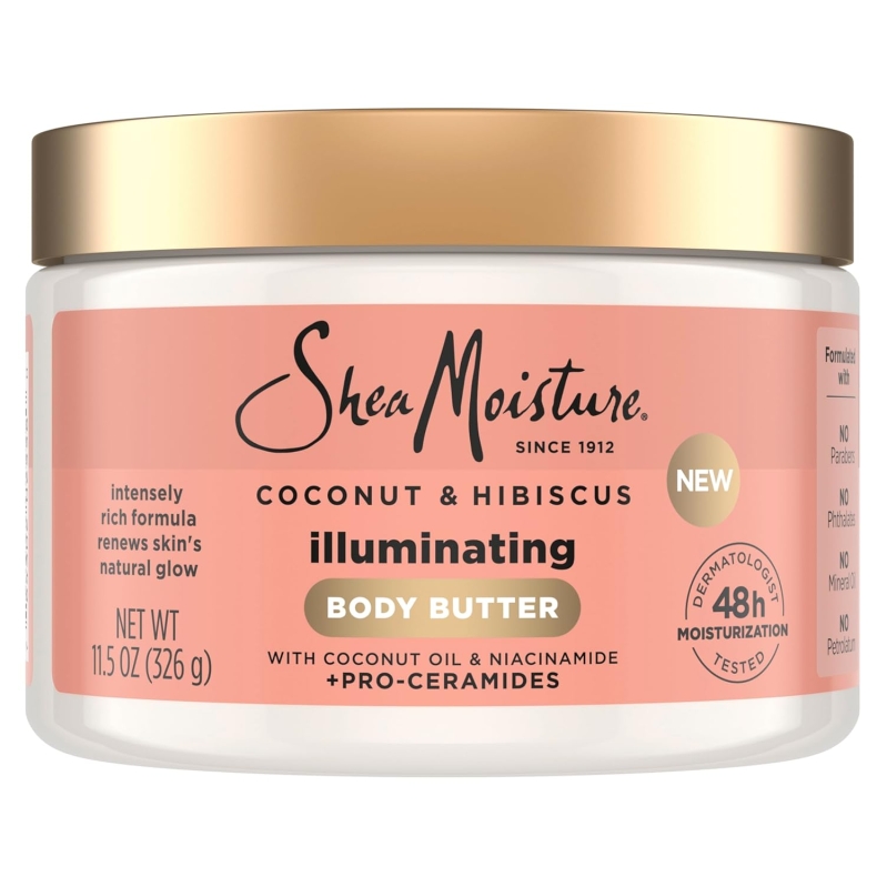 SheaMoisture Illuminating Body Butter - Coconut & Hibiscus (11.5 oz)