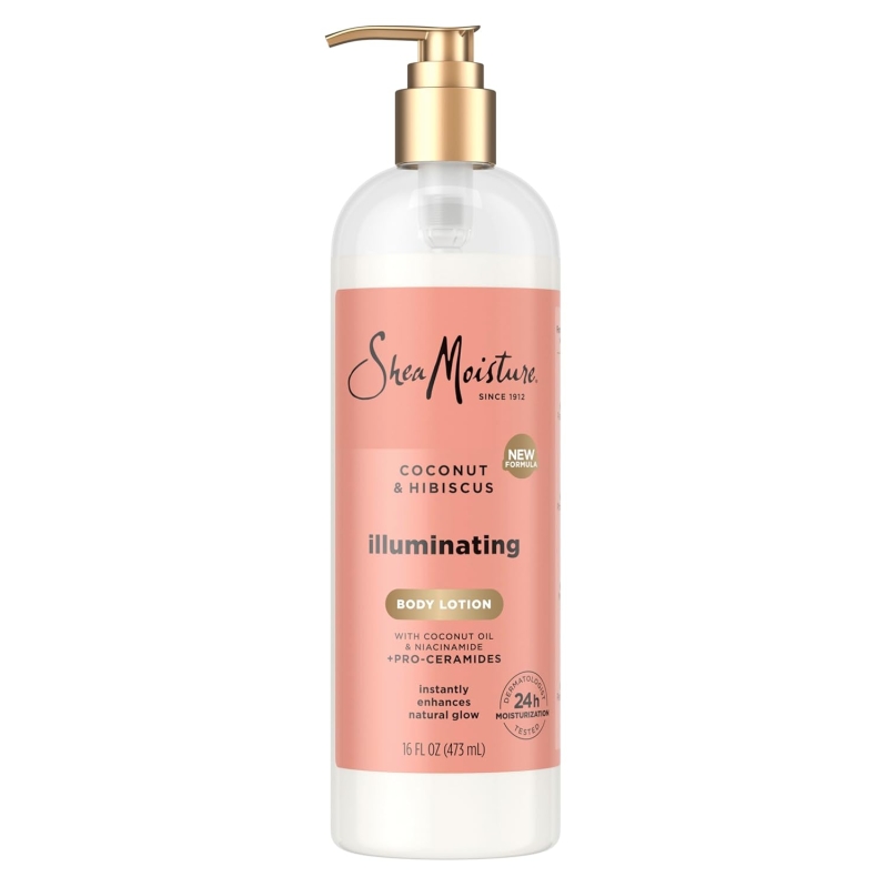 SheaMoisture Illuminating Body Lotion - Coconut & Hibiscus (16 oz)