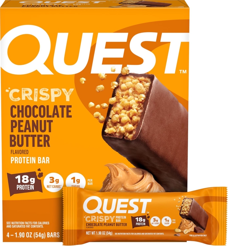 Quest Nutrition Crispy Chocolate Peanut Butter Hero Protein Bar - 4 Count