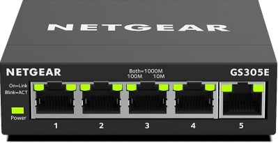 Netgear 5-Port Gigabit Managed Essential Ethernet Switch (GS305E)