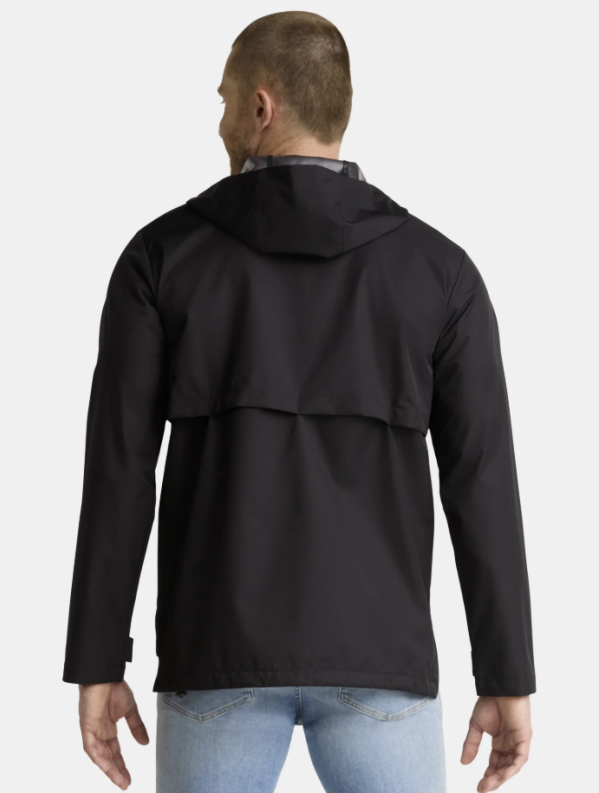 Ozark Trail Men's Rain Jacket with Hood (Black)