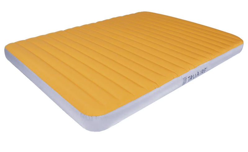 TruAire Queen Durable Lightweight Camping Mat with USB Air Pump and Fiber-Tech Support