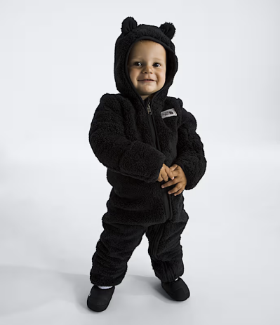 The North Face Baby Cabin Fleece One-Piece - Soft Hooded Jumpsuit for Infants (0-24 Months)