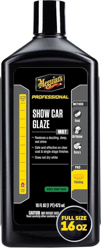 Meguiar's Mirror Glaze Show Car Glaze | Deep Wet Shine Polish 16 oz