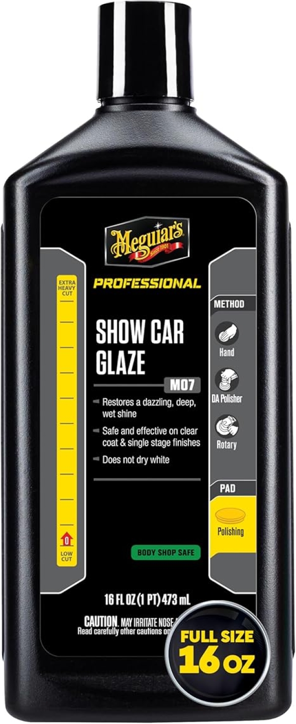 Meguiar's Mirror Glaze Show Car Glaze | Deep Wet Shine Polish 16 oz