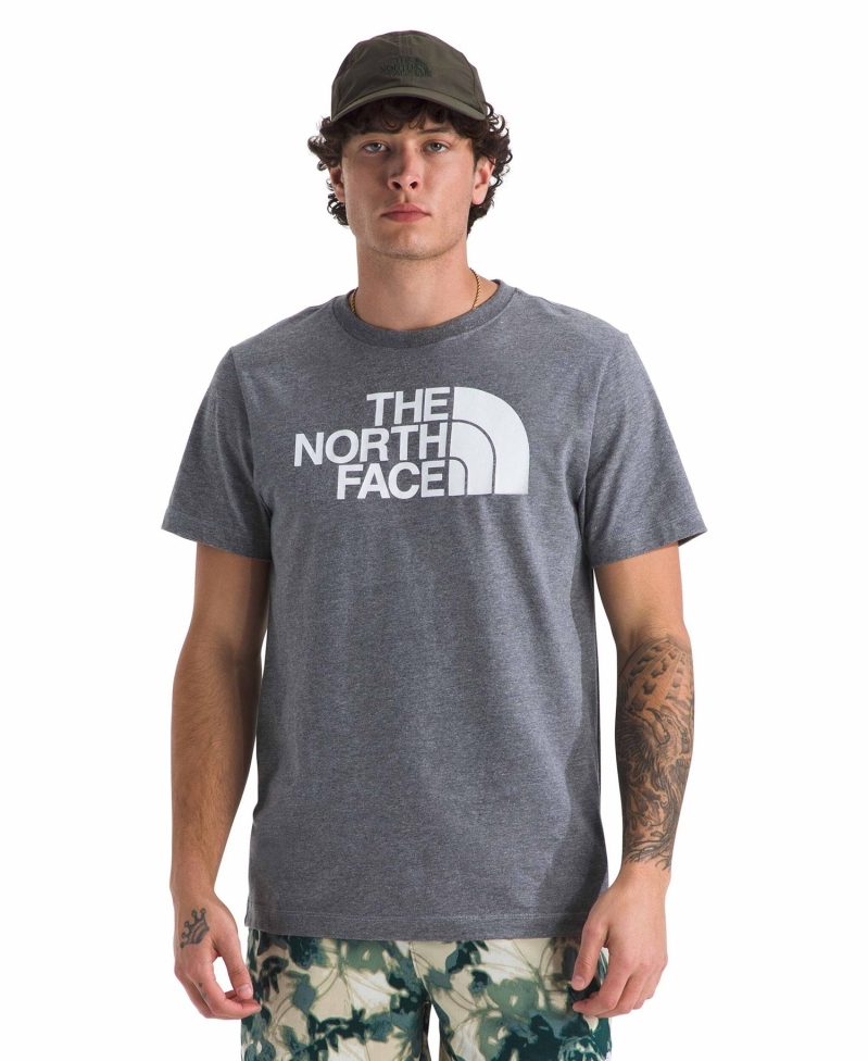The North Face Men’s Short Sleeve Core Half Dome T-Shirt - Mid Gray Heather