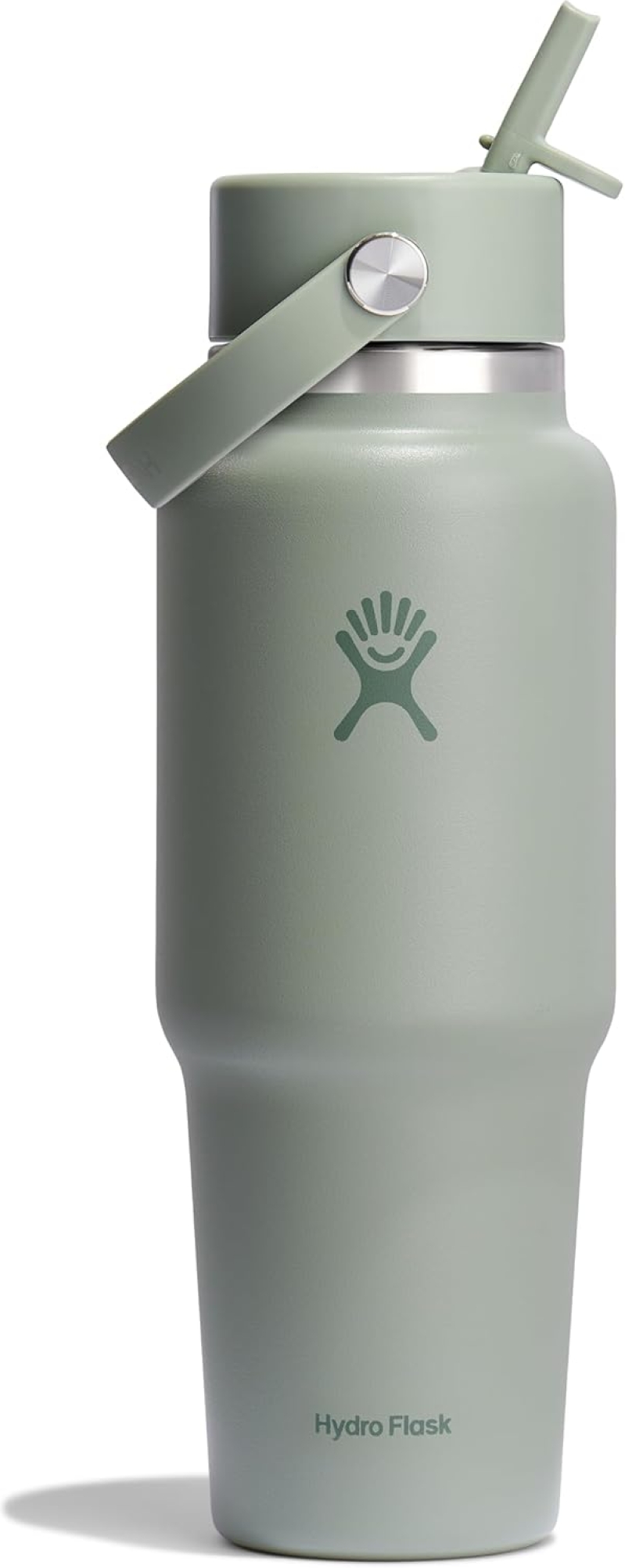 Hydro Flask 32 oz Wide Mouth Water Bottle with Flex Straw Cap - Agave