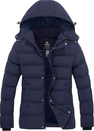 Wantdo Women's Hooded Winter Puffer Jacket - Waterproof Thicken Quilted Coat