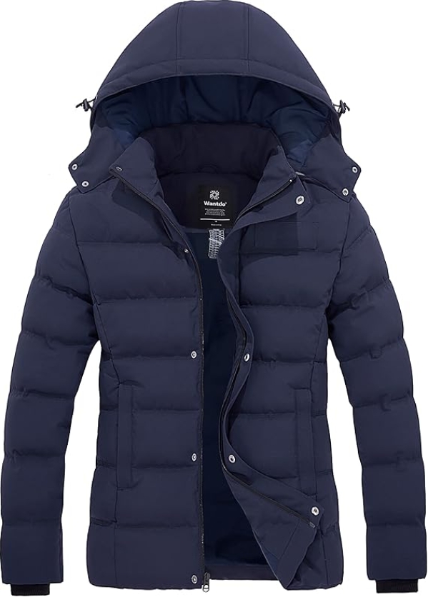 Wantdo Women's Hooded Winter Puffer Jacket - Waterproof Thicken Quilted Coat