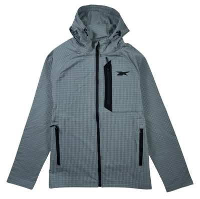 Reebok Men's Gridded Fleece Jacket - Lightweight Thermal Performance Layer