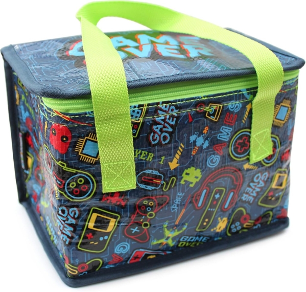 Fashion Stationery Kids Insulated Lunch Bag - Foldable Reusable Cooler for School