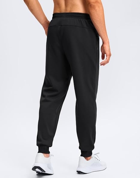 Soothfeel Men's Fleece-Lined Joggers - Warm Cotton Sweatpants with Deep Pockets