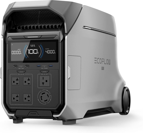 EcoFlow DELTA Pro 3 Portable Power Station - 4096Wh LFP Solar Generator