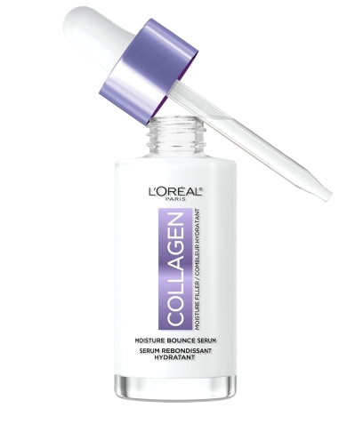L'Oreal Paris Collagen Moisture Filler Bounce Face Serum - Hydrating Glow Serum with Squalane