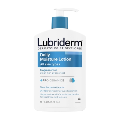 Lubriderm Daily Moisture Lotion + Pro-Ceramide - Fragrance-Free Face & Body Lotion (16 fl. oz)
