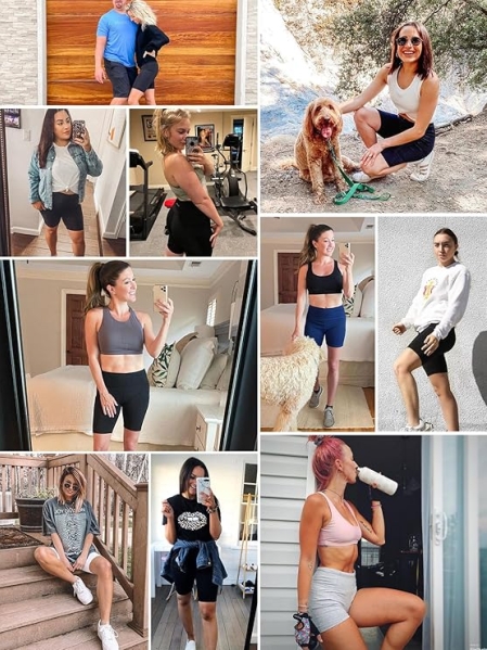 baleaf Women's High-Waist Biker Shorts - 8