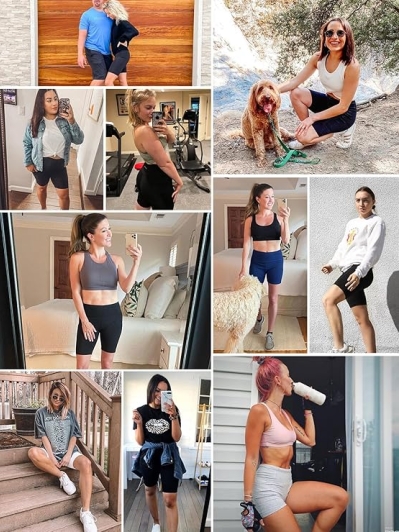 baleaf Women's High-Waist Biker Shorts - 8