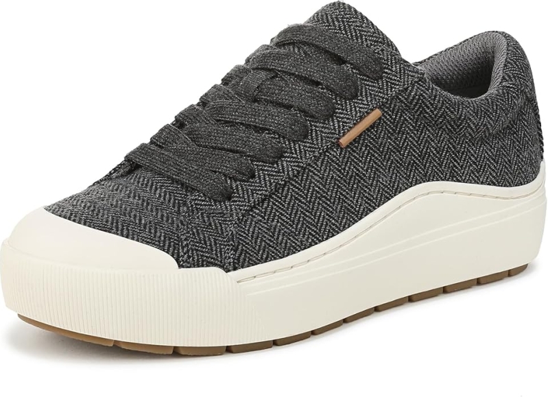 Dr. Scholl's Women's Time Off Sneaker - Sustainable Lace-Up Platform Walking Shoe