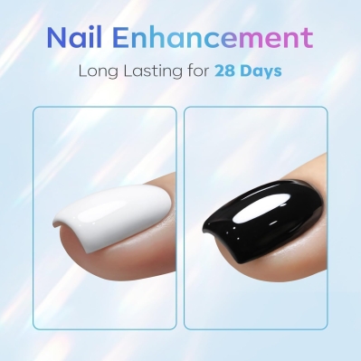 Modelones No Wipe Gel Top Coat - 15ml High Gloss Clear Gel Nail Polish