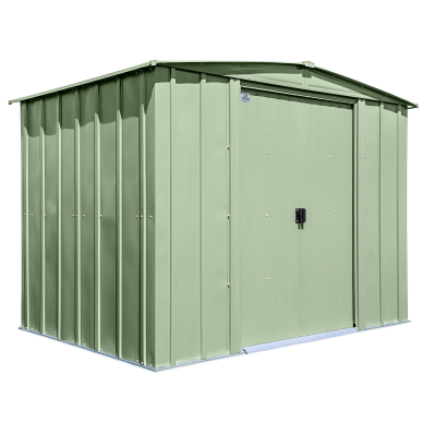Arrow Storage Products Classic 8' x 6' Steel Storage Shed - Sage Green