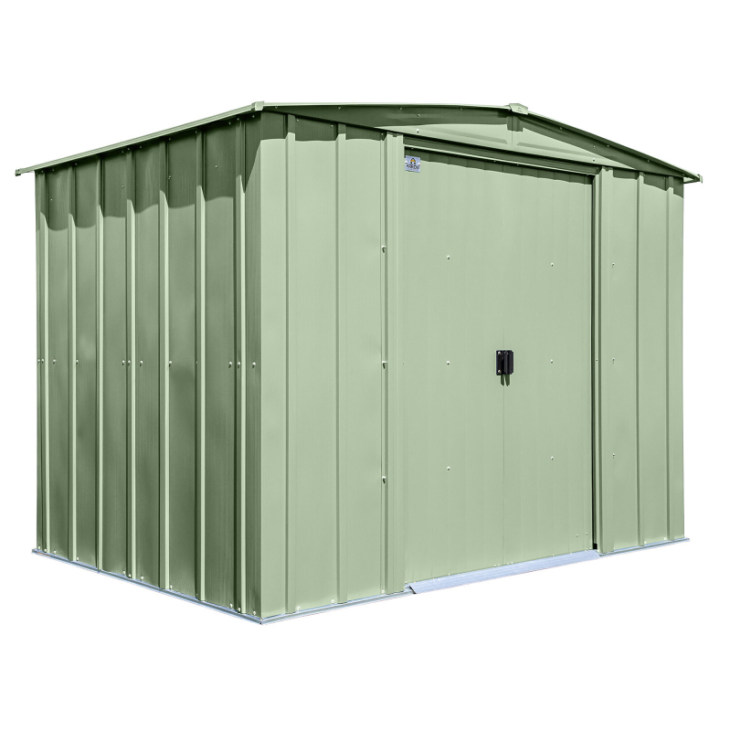 Arrow Storage Products Classic 8' x 6' Steel Storage Shed - Sage Green