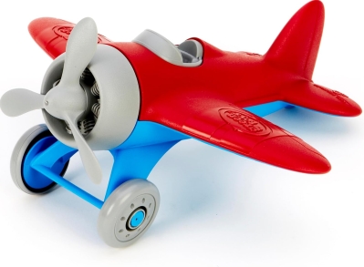 Green Toys Airplane - 100% Recycled Plastic Kids' Toy Vehicle (Red/Blue)