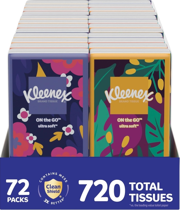 Save 15% on Kleenex On-The-Go Facial Tissues 720 Pack - Must-Buy Deal!
