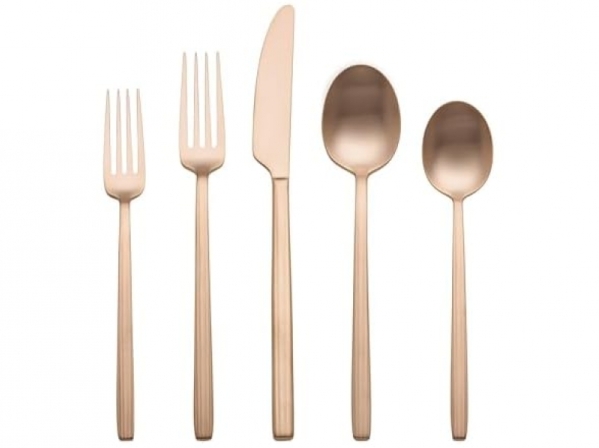 Save 47% on Oneida Dean Satin Rose Gold 20-Piece Flatware Set - Must-Buy Deal!