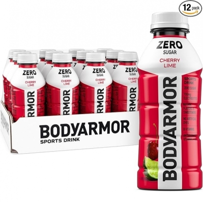 Save 50% on BODYARMOR ZERO Sugar Cherry Lime Electrolyte Drink 12-Pack