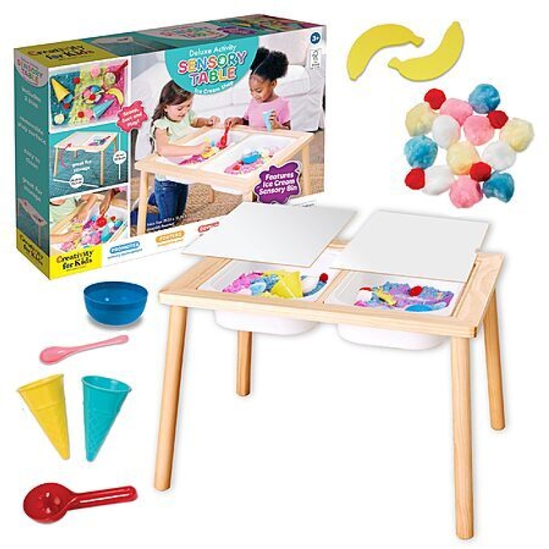 Creativity for Kids Deluxe Ice Cream Shop Sensory Table – Under $75 + Free Shipping