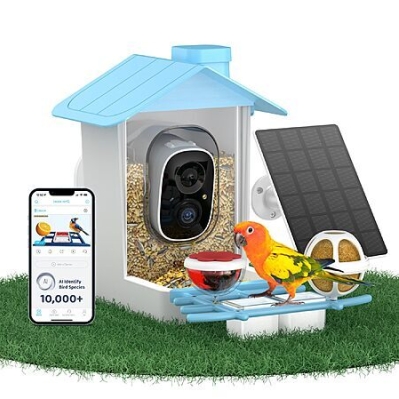 Deal: Smart Bird Feeder with 2K Camera, Solar Power & AI ID – Only $34.99