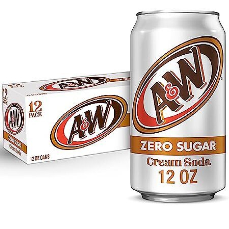 A&W Cream Soda Zero Sugar 12‑Pack – $4.75 (44% Off)