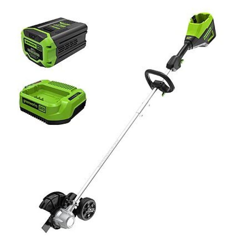Greenworks 60V Brushless Cordless Edger – 2.0Ah Battery, Tool-Free Depth Adjust, Lightweight, 4‑Year Warranty – $209.98