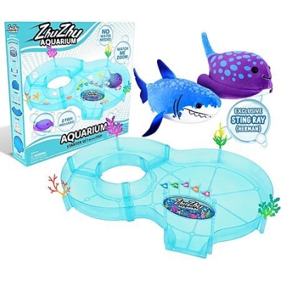 ZhuZhu Aquarium Starter Set + 2 Motorized Fish – $6.49, Free Prime Shipping