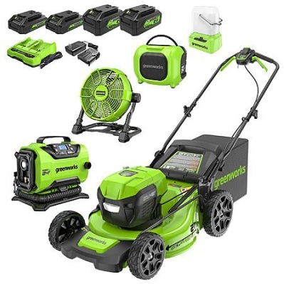 Greenworks 48V Brushless Self‑Propelled Mower Combo – 21