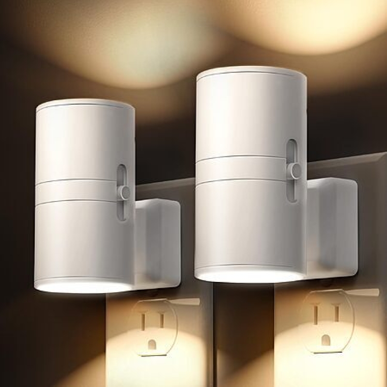 2-Pack Adjustable LED Plug-In Night Light – 50% Off