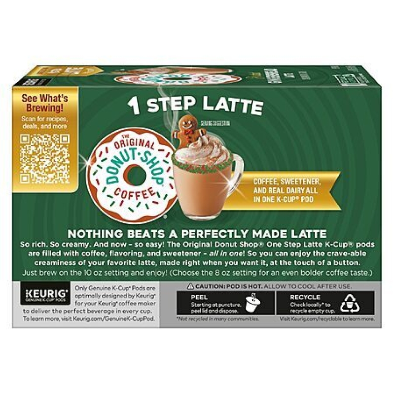 The Original Donut Shop Frosted Gingerbread Latte K‑Cups – 60 Count, $25.55 Deal