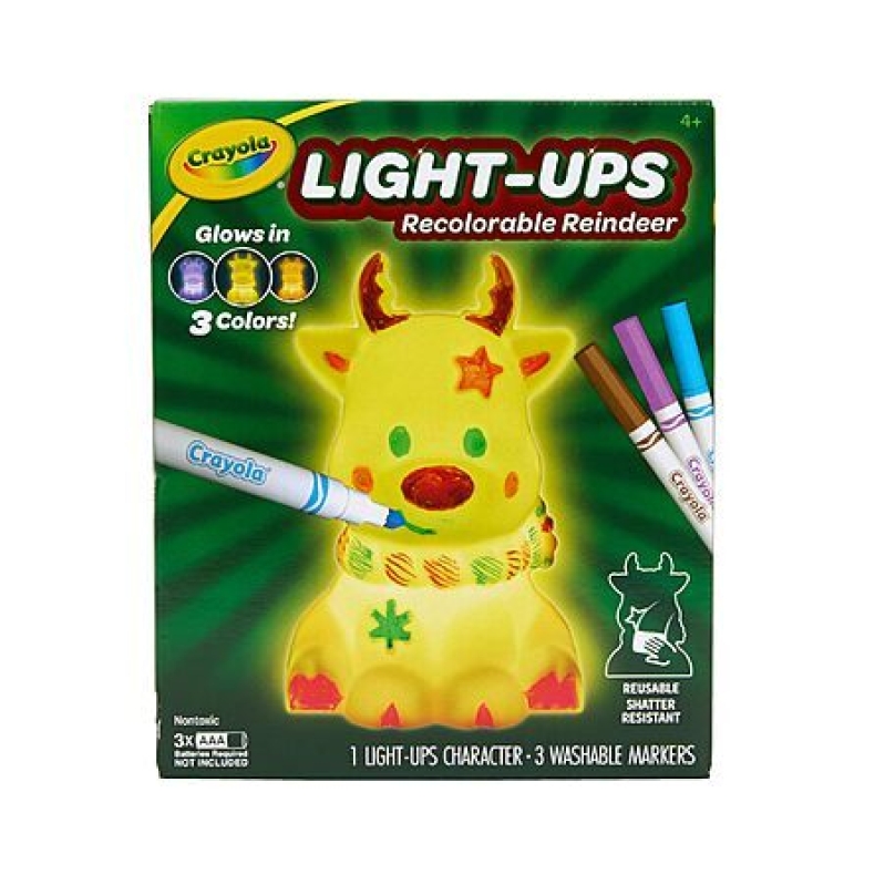 Crayola Light Ups Reindeer – Recolorable Light-Up Toy for Kids – $5.99 + Free Shipping