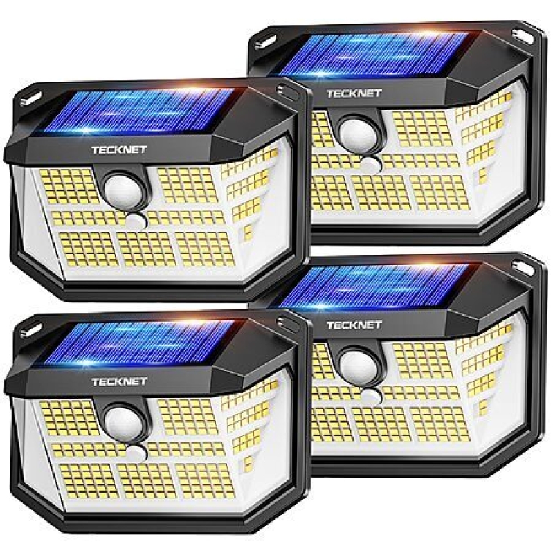 TECKNET 231 Solar Motion Lights – 4 Pack for $16.81 (Save 42%)