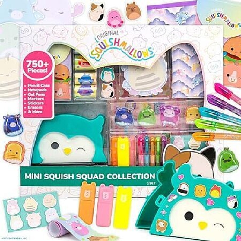 Squishmallows Mini Squad Stationery Set – 750 Pieces for $14.99 (35% Off)