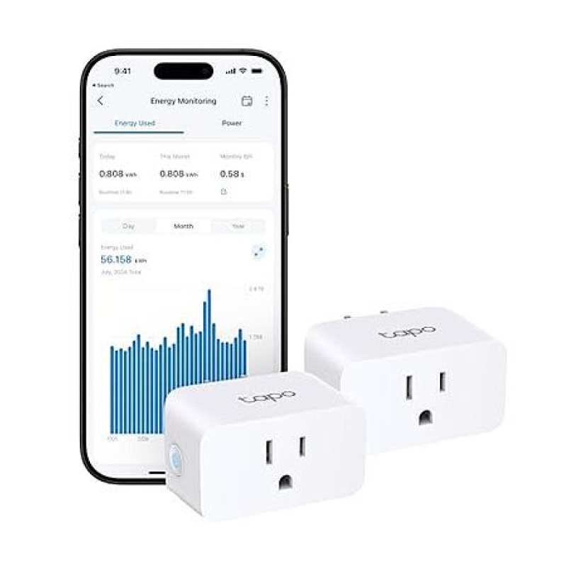 TP-Link Tapo P110M Mini Smart Plug 2-Pack – $17.99 + 25% Cashback