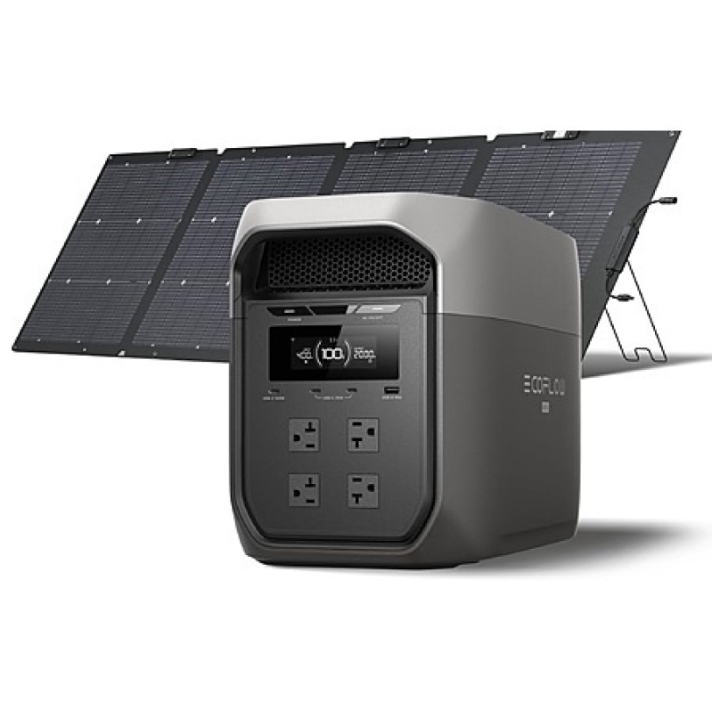 EcoFlow Delta 3 Max + 220W Solar Panel – 3400W X‑Boost, 0‑80% Charge in 1.13 hr – $949 with Code KZVHQIIT