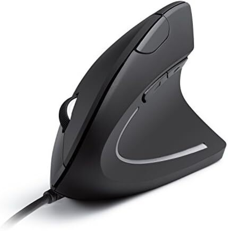 Anker Wired Vertical Ergonomic 5‑Button Optical Mouse – Black – $16.99 (35% Off)